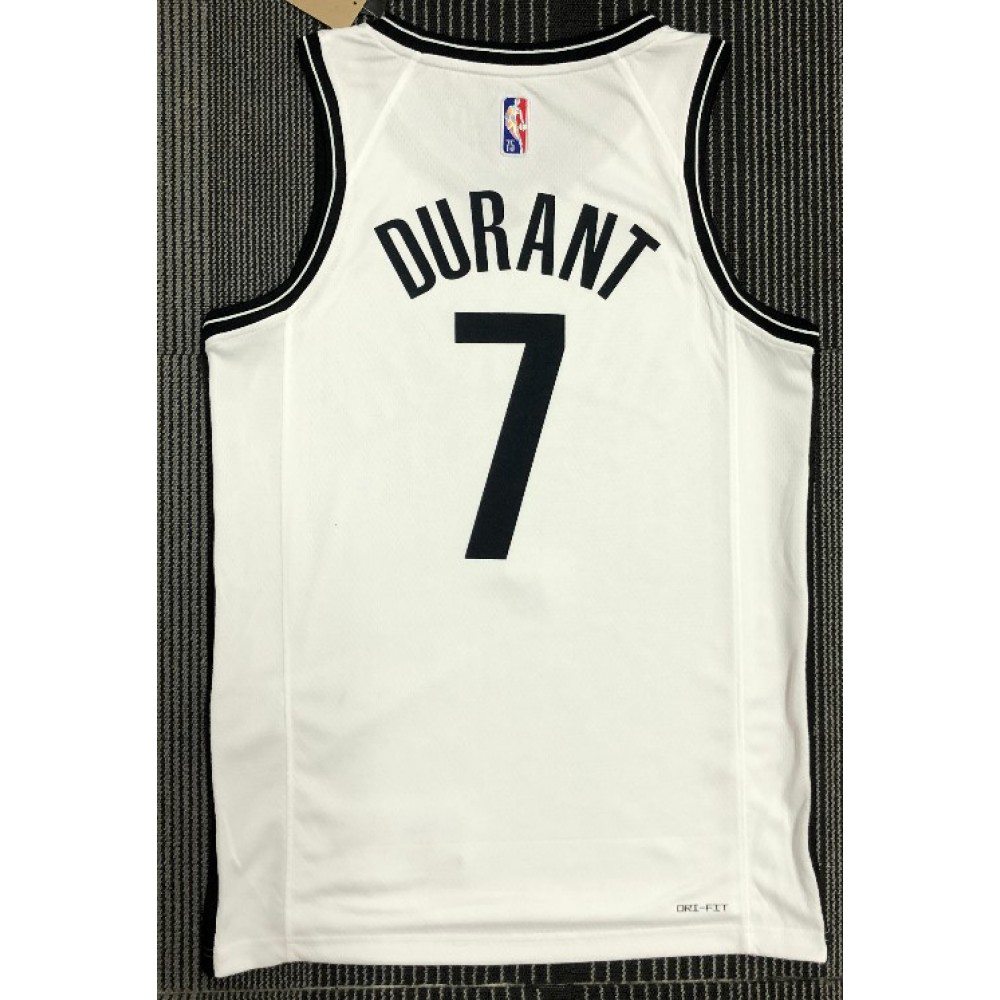 Men's Brooklyn Nets Kevin Durant #7 White 2021 Swingman NBA Jersey - Icon Edition-Pro Kit Vault | Brand New 26/27 Sports Jerseys